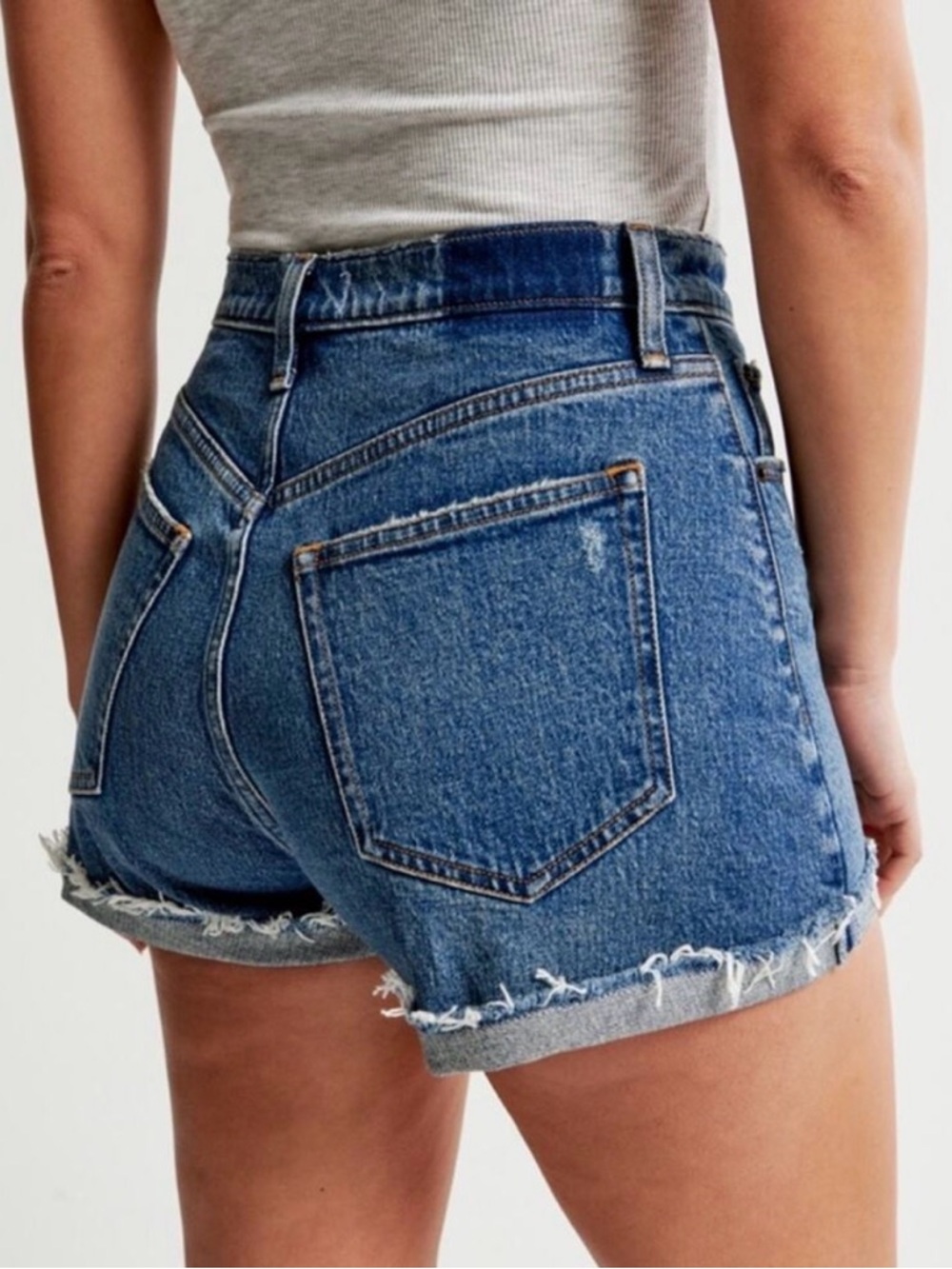 Abercrombie & Fitch Curve Love High Rise Mom Shorts NWT